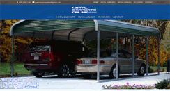 Desktop Screenshot of metalcarportsonline.com