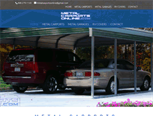 Tablet Screenshot of metalcarportsonline.com